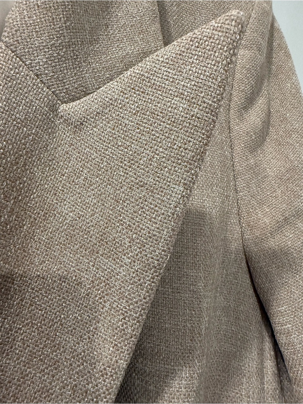 Express Beige Single-Button Blazer - Picture 4 of 5
